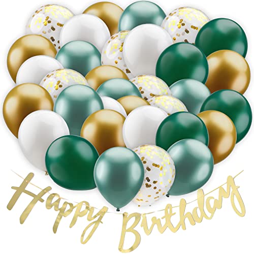 Balloono 60x Luftballons mit Happy Birthday Girlande - die ultimative Partydekoration' ● Deko...