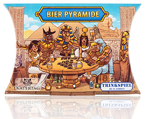 Katertag Bier Pyramide - Das Legendäre Trinkspiel - lustiges Partyspiel für Erwachsene -...
