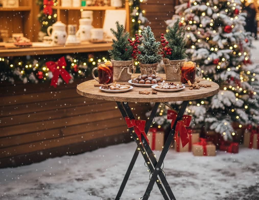 Weihnachten im großen Stil feiern: So gelingt das festliche Event 1 Stehtisch Weihnachten