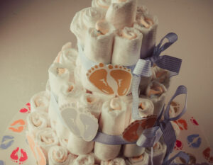 Windeltorte bauen